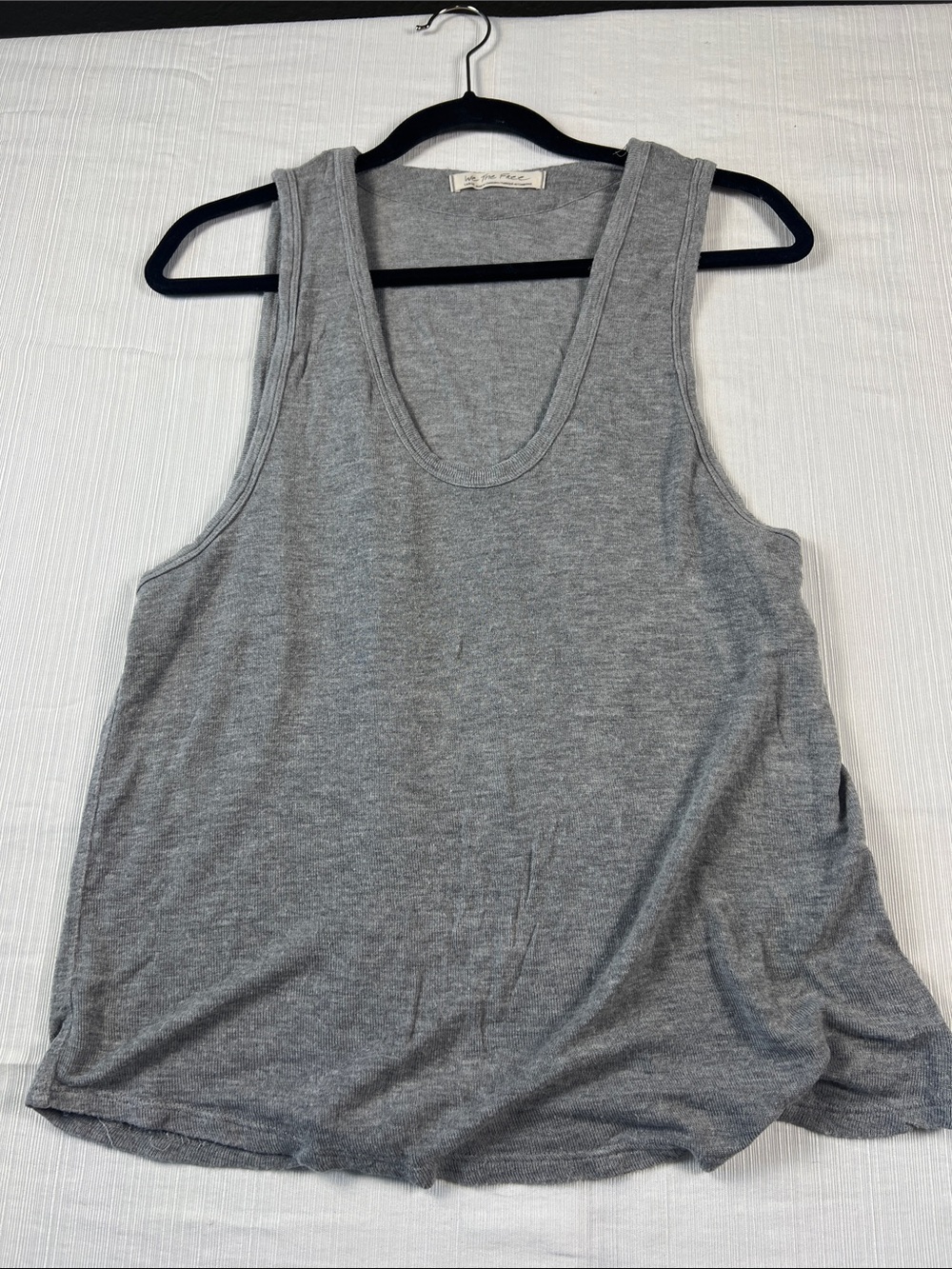 We The Free Heather Gray Scoop Neck Tank